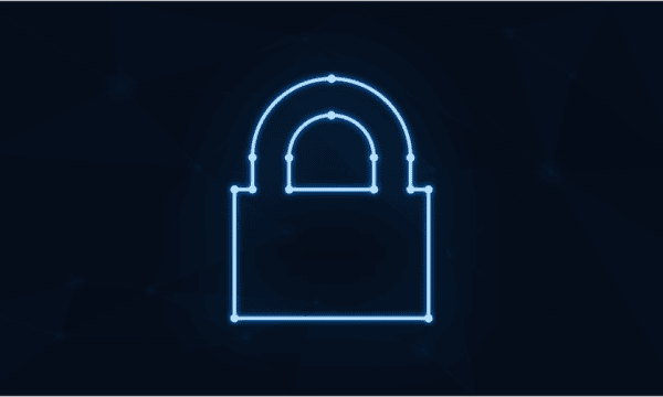 Free padlock neon cybersecurity vector
