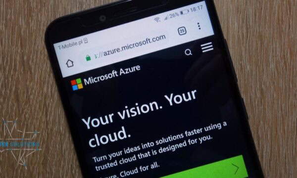 Azure Logo on phone