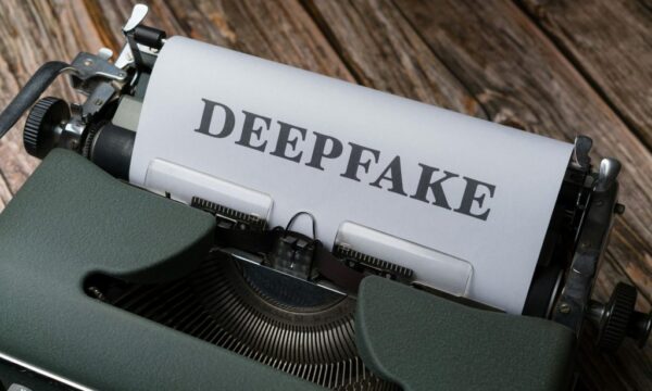 Free A typewriter with the word deepfake on it Stock Photo