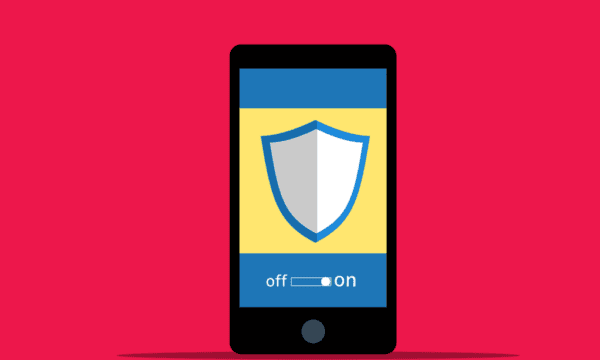 Free cyber security phone login vector