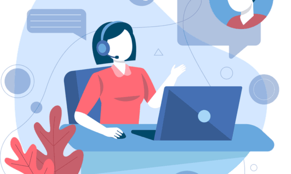 Free call center customer service business solutions vector